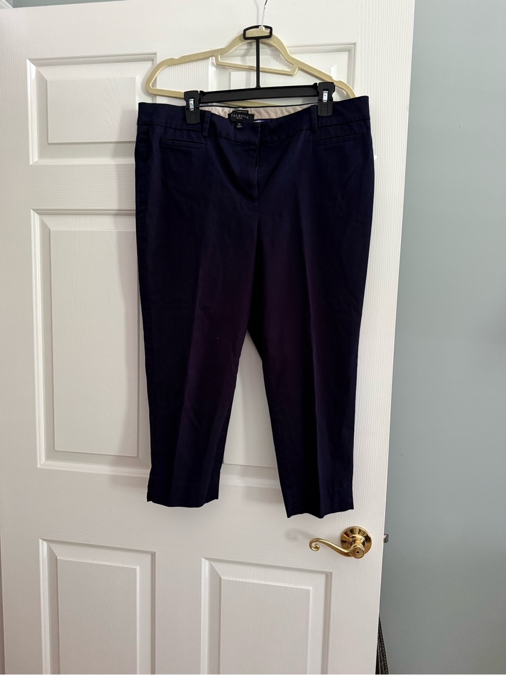Talbots Dark Navy women’s capris size 16 Petite The Perfect Crop.